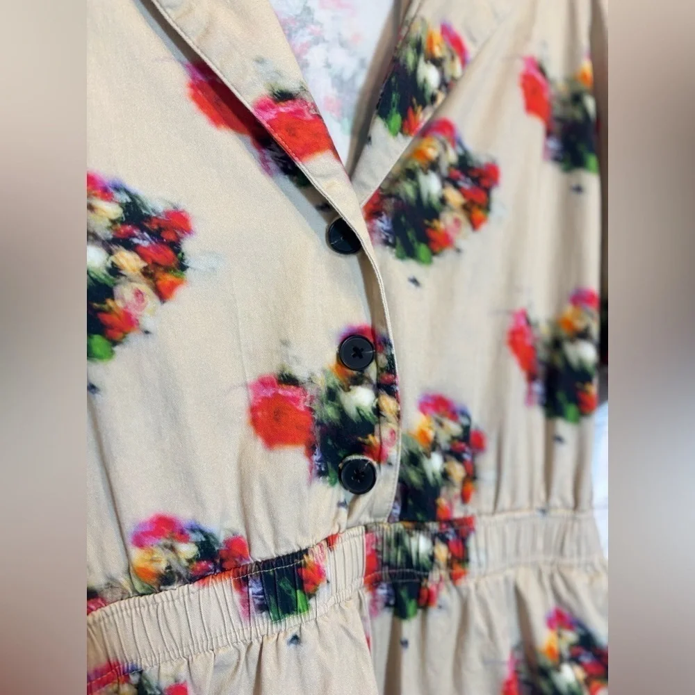 Adam Lippes x RTR Blurry Floral Romper Size 10 - Picture 7 of 8